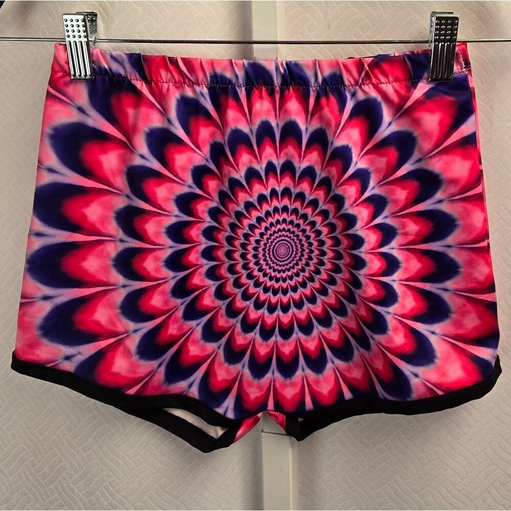 Festival Trippy Psychedelic Booty Shorts Sz S (Like an XS)